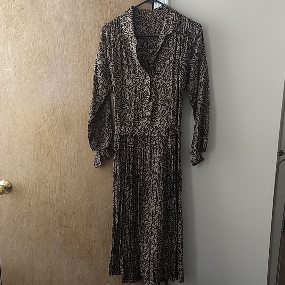 Vintage 1980s collared shirtdress